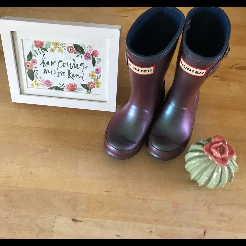❤️RARE❤️ Hunter iridescent rain boot